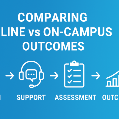 Comparing Online vs On-Campus Outcomes
