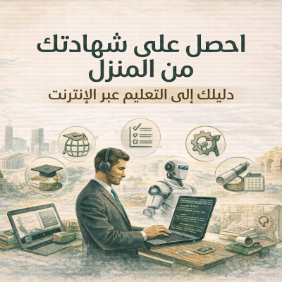 احصل على شهادتك الجامعية من المنزل